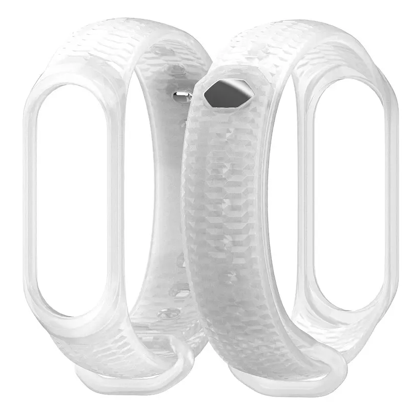 Translucent Mijobs силиконовый ремешок Mi Band 4 аксессуары для Xiaomi Mi Band 3 Смарт-часы браслет Band 3 спортивные браслеты Miband 4 Band - Цвет: Translucent