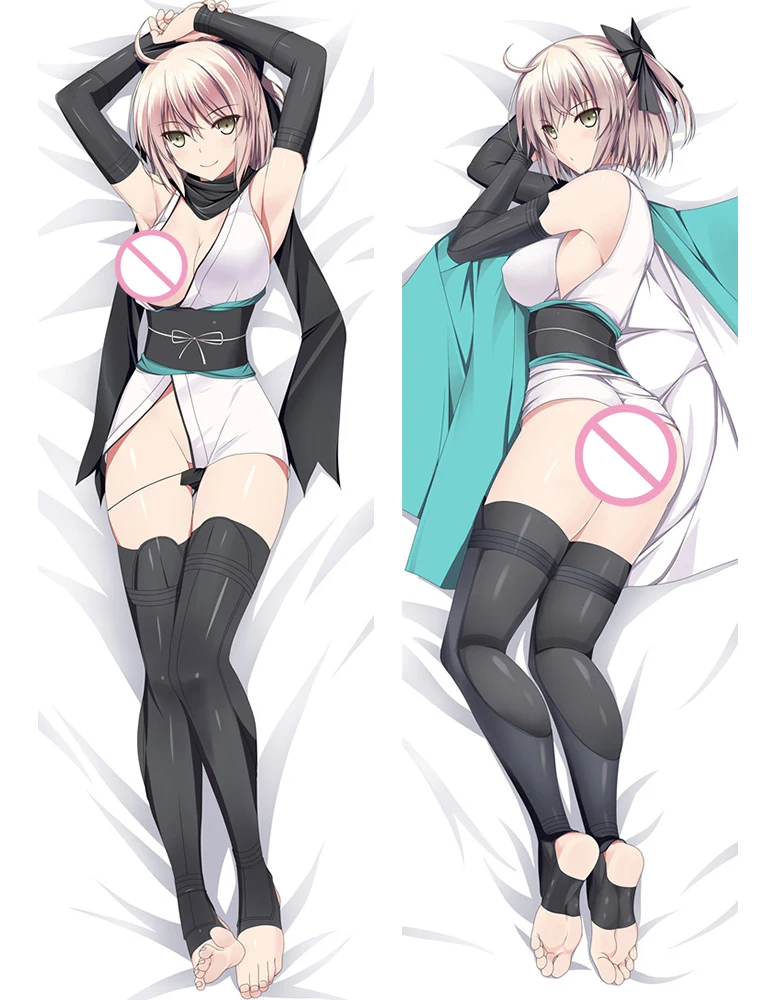 2017 September update Anime Fate/Grand Order Sakura Saber Okita Souji Подушка Dakimakura чехол для обнимающего тела