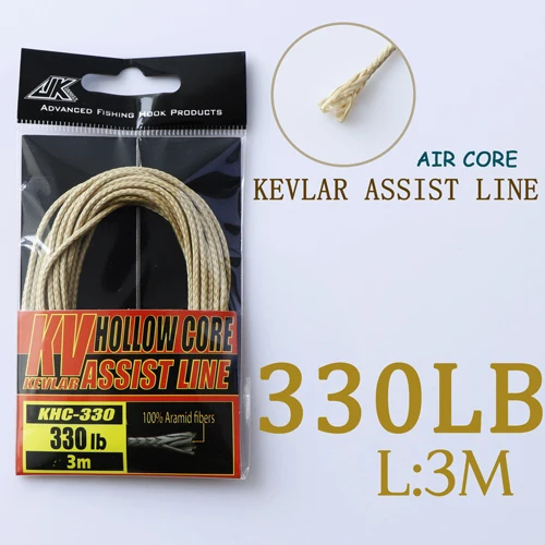 JK 60 80 130 170LB медленная вспомогательная леска, обмотка, основной рыболовный крючок, леска для морской помощи, крючок для отсадки, связывающие лески, рыболовный крючок, аксессуары - Цвет: 330LB-3M-KEVLAR