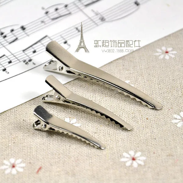 

20 X 3.5/4.5/6cm Sharp Alligator Hair Clips Handmade Hair Pin DIY Accessories