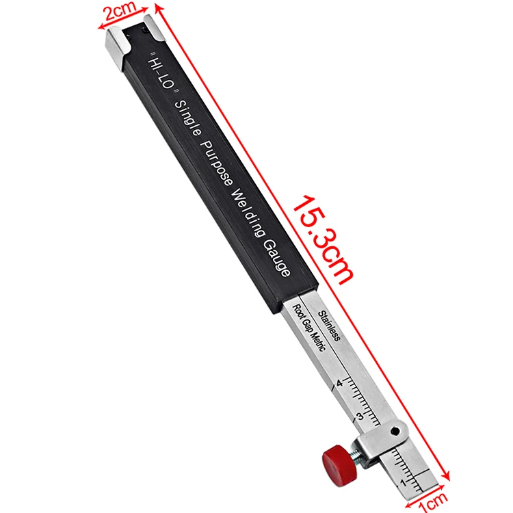 Welding Inspection Scale Small Height Gauge HI-LO Dedicated Internal Welding Ruler Metric Size