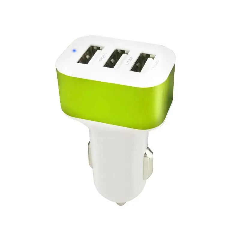Новый универсальный тройной USB Автомобильное зарядное устройство адаптер гнездо