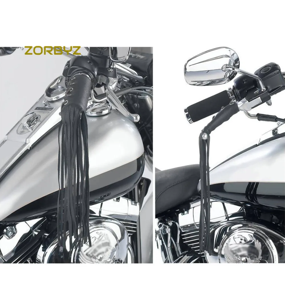 ZORBYZ 1 комплект мотоциклетные черные Пламя искусственная кожа ручка рычаг крышка