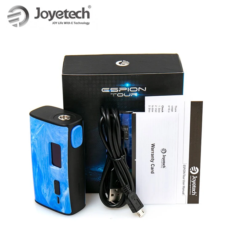 220 Вт Joyetech ESPION Tour Box Mod батарея питание от двух 18650(не входит в комплект) электронная сигарета mod box