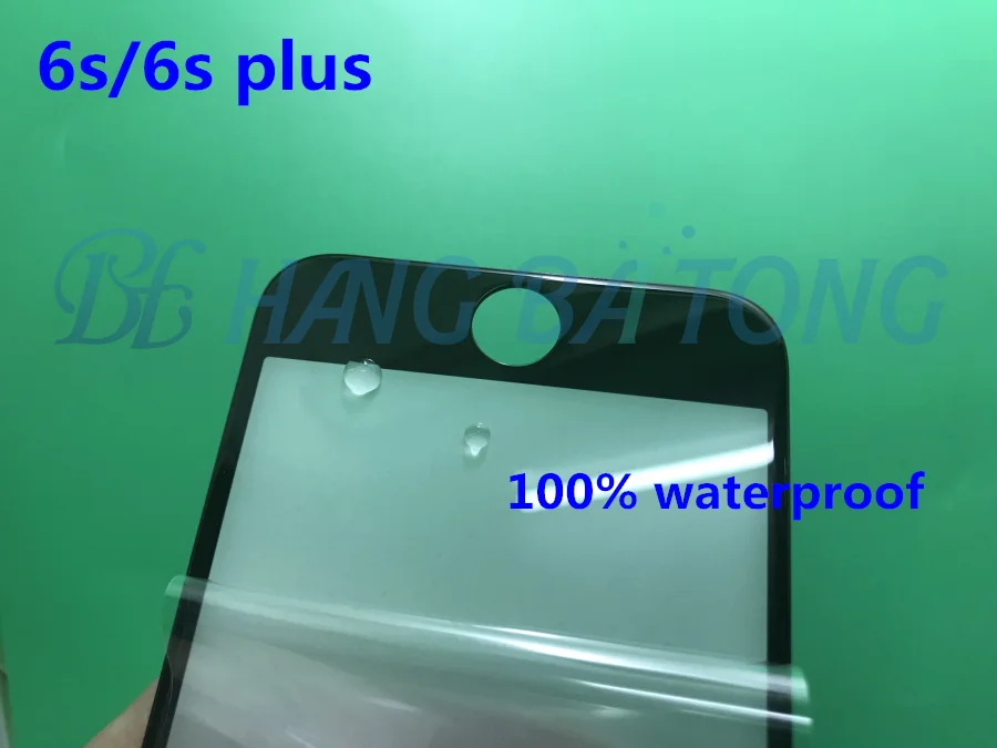 100 шт./лот стекло для переднего экрана холодного Пресса со средней рамкой iPhone 6 s/6 s