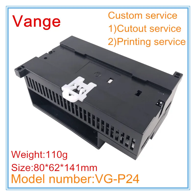 Корпус программного логического контроллера черного цвета 80*62*141 мм 1 шт./лот -