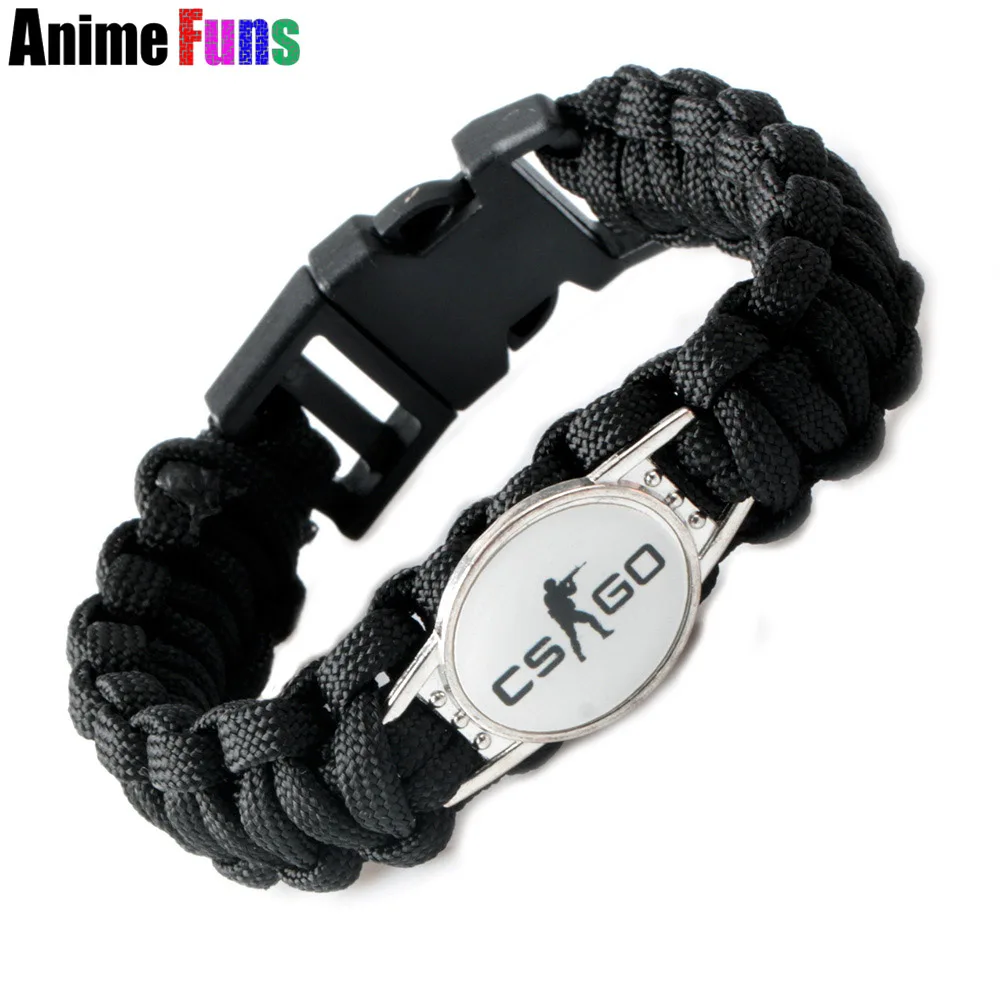 Игровой браслет с логотипом CS GO ретро CSGO панк ювелирное изделие ручная работа