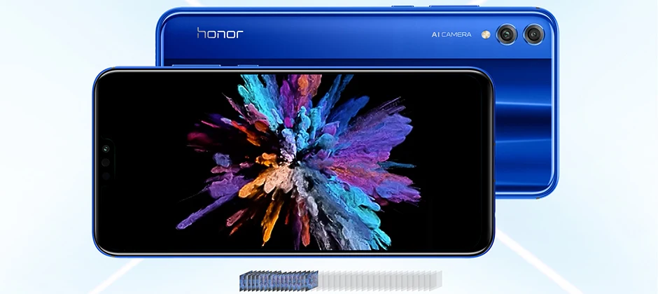 Глобальный Встроенная память Huawe Honor 8X6,5 ''полный экран ОТА обновление смартфон не 8x max мобильного телефона Android 8,1 Восьмиядерный отпечаток пальца ID