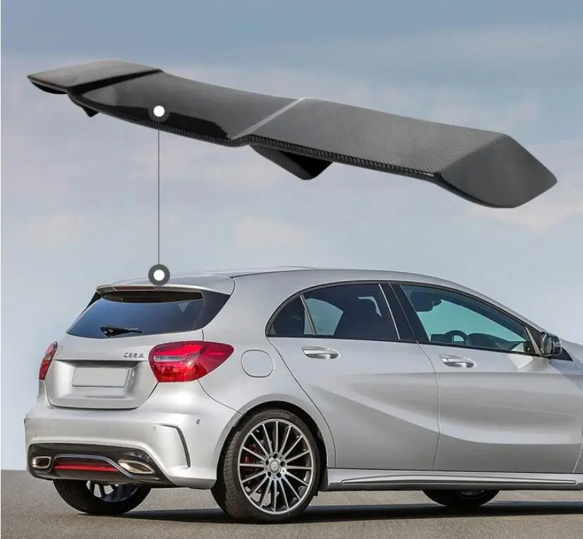JIOYNG углеродного волокна заднего крыла багажник спойлер для BENZ W176 класс A45 2013 2014 2015