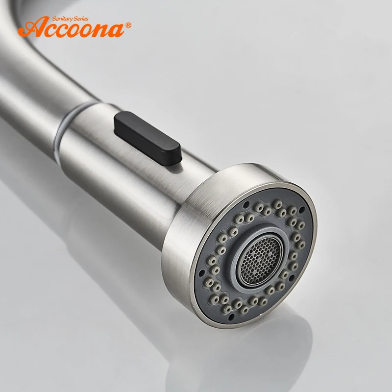 Кухонный Смеситель Accoona кухонный кран с одной ручкой поворотный из нержавеющей