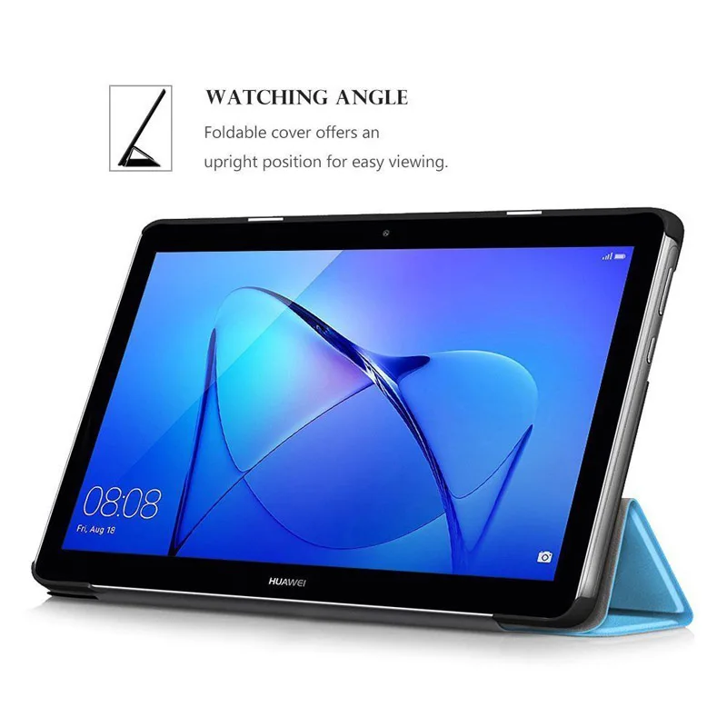 Ультратонкий легкий Чехол из искусственной кожи для Huawei MediaPad T3 10 AGS-W09/AGS-L09 t3 9 6 &quot