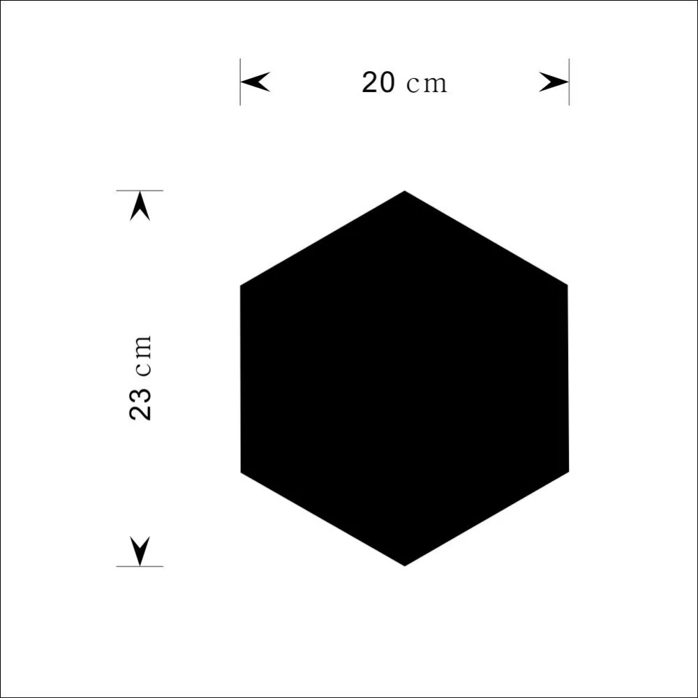 Шестиугольная доска съемная виниловая наклейка на стену мелок ZY220 для детей