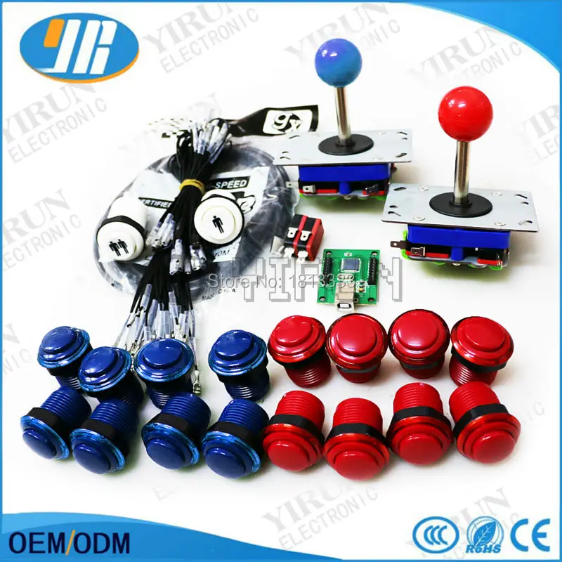 Части Arcade (пряди комплект с ZIPPY джойстик кнопка микропереключатель Бесплатная