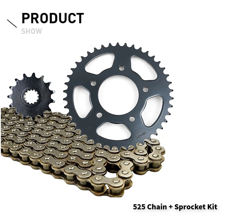 525 Chain Sprocket 525 15T 42T части мотоцикла приводная цепь и Передняя Задняя звездочка Набор для Honda CB400SF супер четыре CB 400 SF CB400 - Цвет: 525 Chain Sprocket