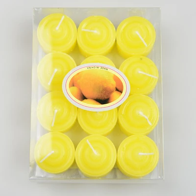 12 pcs 1 box 12 шт./кор. Бездымная ароматическая свеча чай класть круглые парафиновые свечи Красный Фиолетовый Белый Розовый Синий Чайные свечи воск - Цвет: 12 pcs 1 box