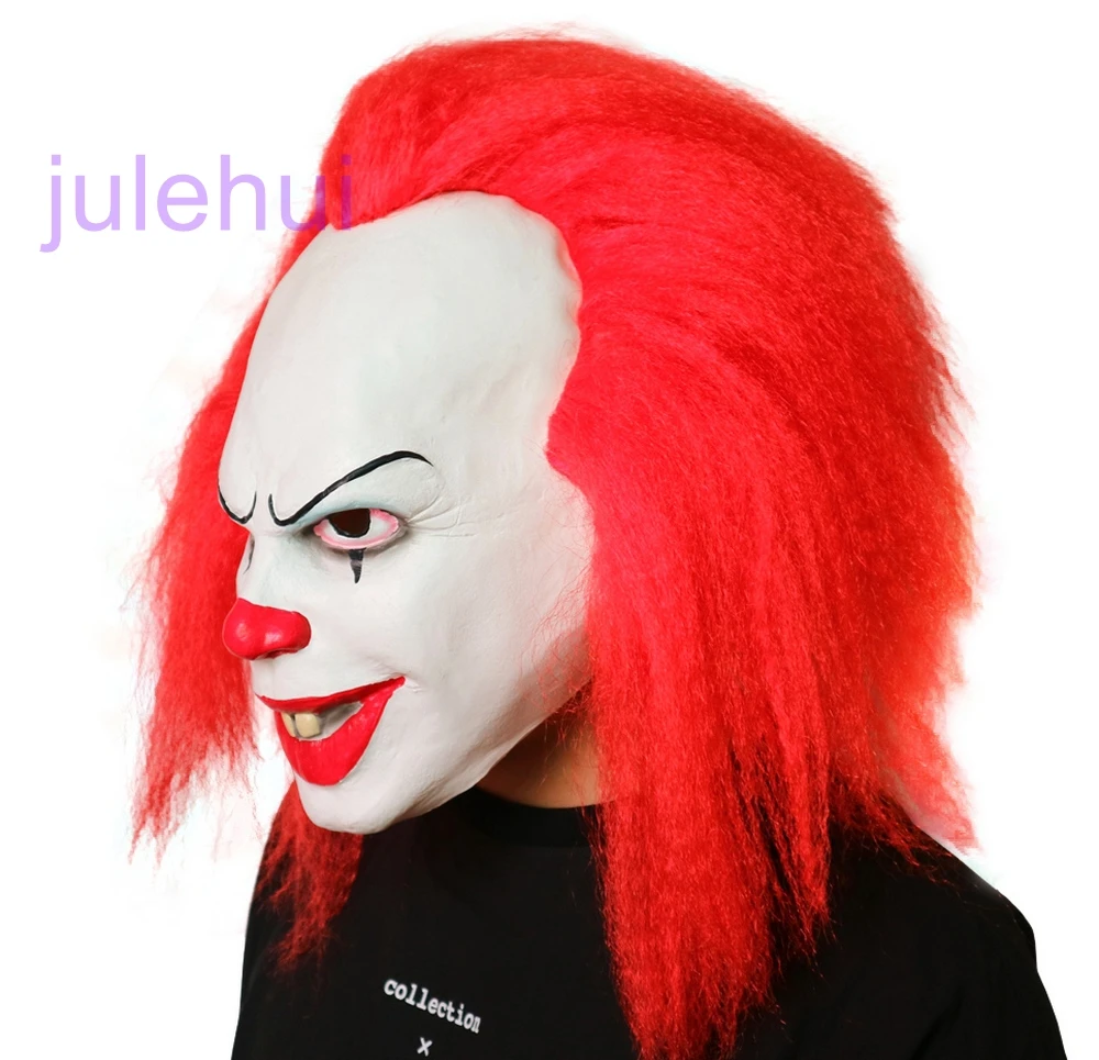 Маска клоуна Pennywise 2017 Новый фильм Стивен Кинг это маски Классическая страшная