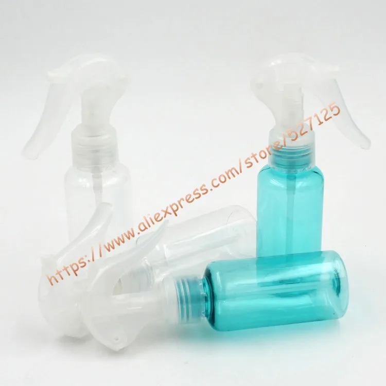 80 мл Прозрачный/прозрачная ПЭТ-бутылка с прозрачными распылитель пистолет.