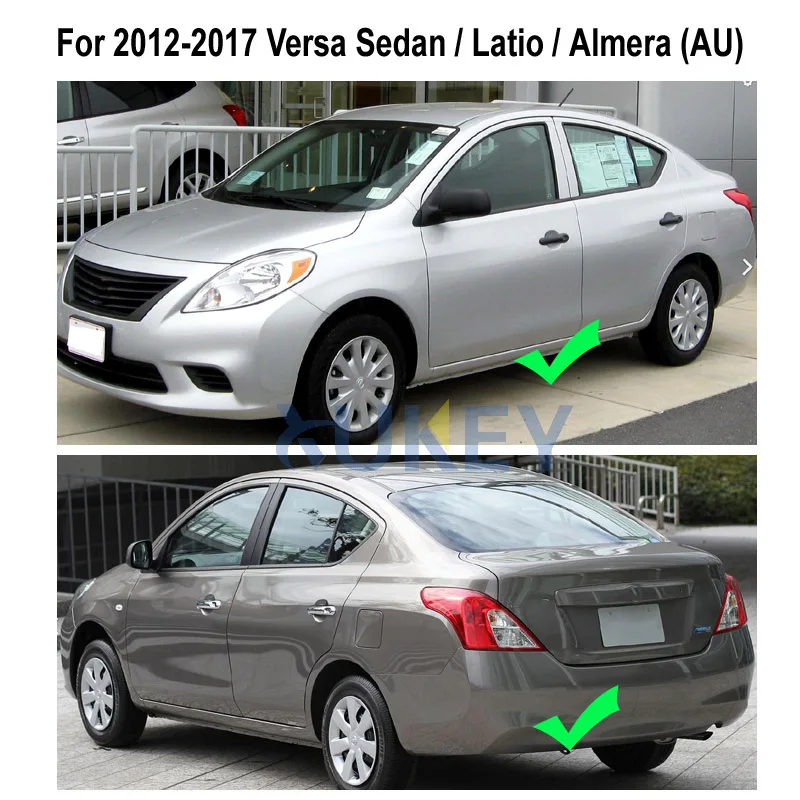 AX For Nissan Versa Sedan 2012-2017 Latio Almera (AU) Splash Guards Mudflaps Front Rear Fender 2013 - 2015 2016 Molded Mud Flaps |