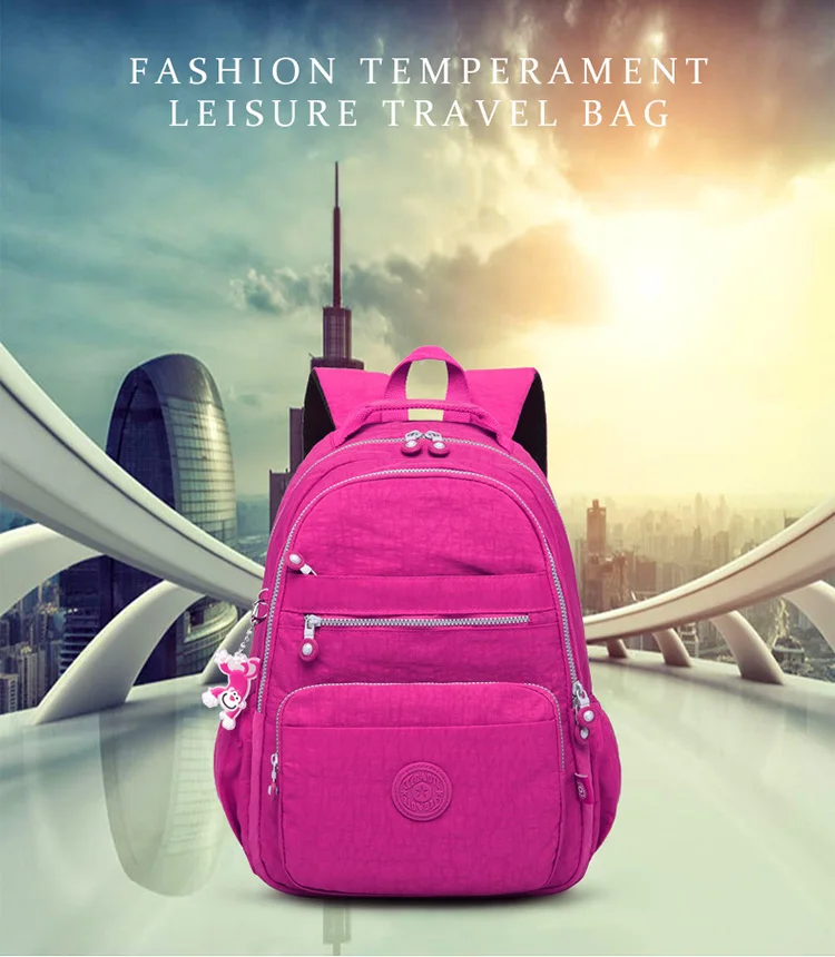 Школьный рюкзак для девочки-подростка Mochila Feminina женские рюкзаки нейлон водонепроницаемый повседневный рюкзак для ноутбука женский Sac A Do