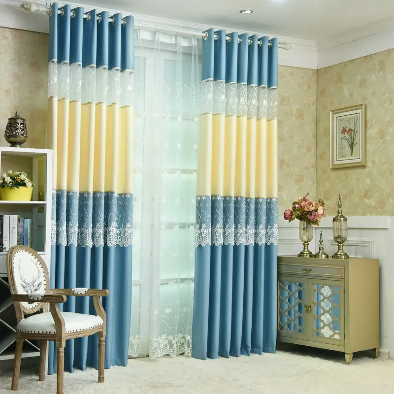 Белый лен Тюль Sheer Шторы для Кухня/отель твердая Цвет Фиолетовый Синий бежевый, розовый коричневый