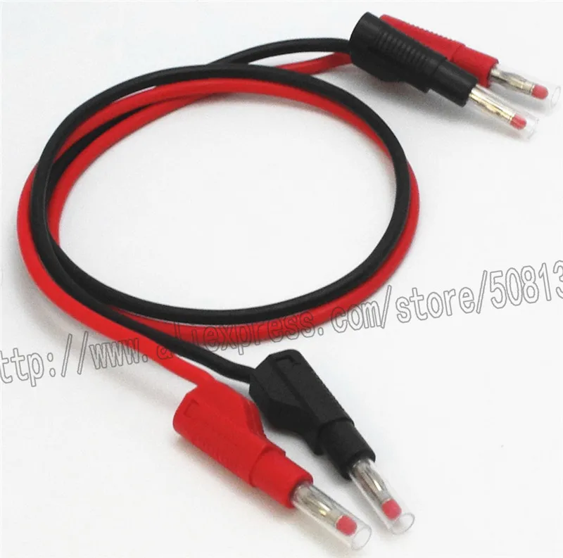 ПВХ испытательный провод 4 мм Штабелируемый штекер Банановая усадочная трубка