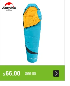Naturehike открытый кемпинг хлопок спальный мешок Сверхлегкий портативный водонепроницаемый мумия сплайсинга один ленивый мешок
