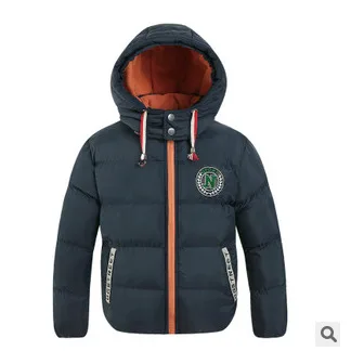 Детская одежда 2017 зимняя модная верхняя и пальто для мальчиков куртка с