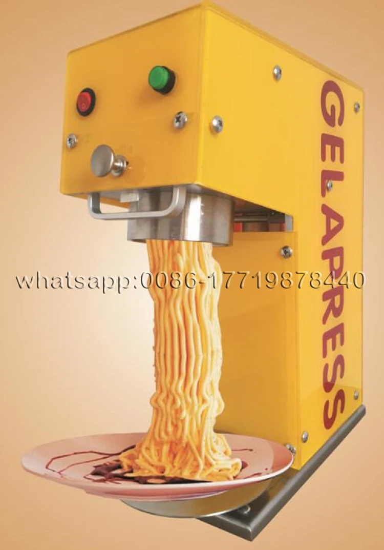 

KN-005 Ice Cream Noddle Making machine/5 Moulds Gelato Maker Italian Noodle Soft Ice Cream Machine With Free Shipping