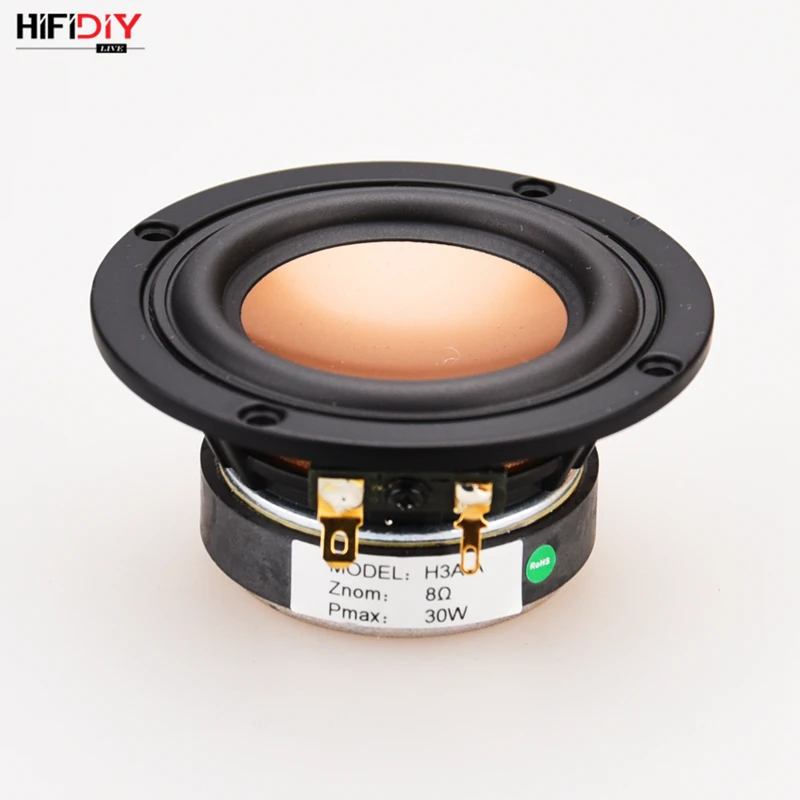 HIFIDIY LIVE hifi 3,6 3,5 дюймов 93 мм полночастотный динамик 8 Ом 30 вт высокий альт бас громкоговоритель H3A-A