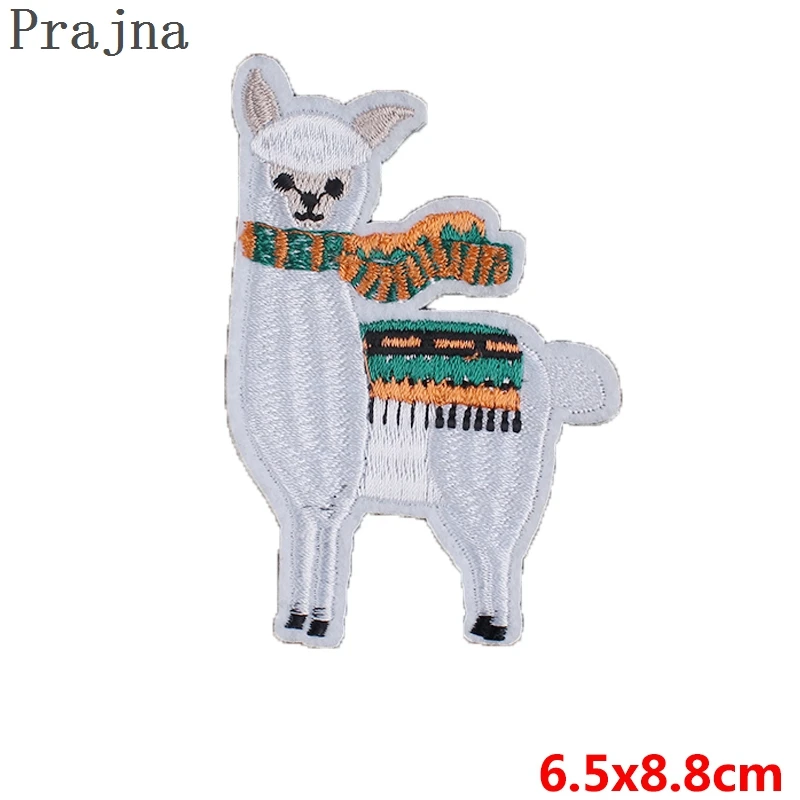 BR3306 Prajna DIY Вышитые нашивки для одежды Железный патч Мультфильм Альпака аппликация значок кактус милый Parches аксессуары для одежды F - Цвет: BR3306