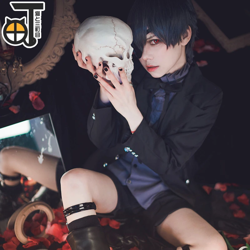 Аниме Черный дворецкий Ciel Phantomhive Косплей демона Cotume Kuroshitsuji Рождественский костюм