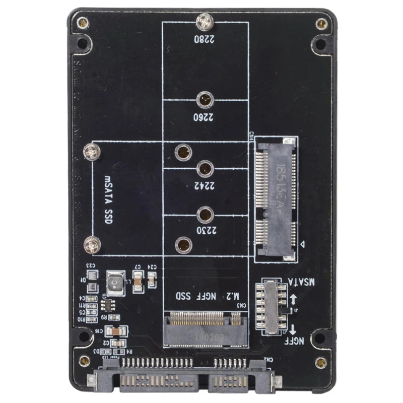 Комбо M.2 Ngff B Key & Msata Ssd для Sata 3 0 адаптер конвертер корпус с переключателем|Платы