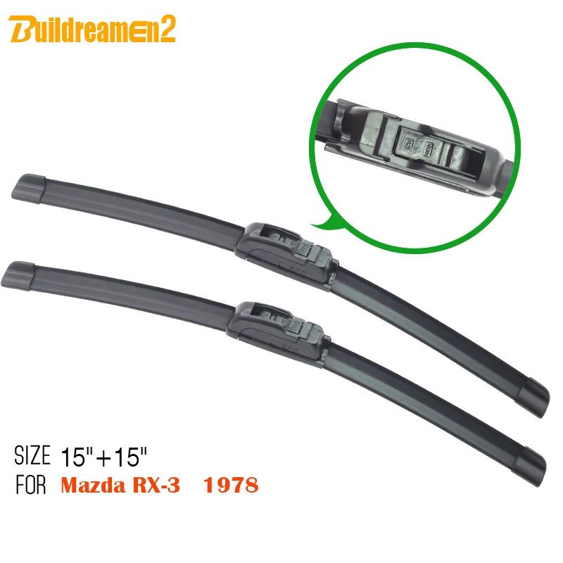 Buildreamen2 автомобильный мягкий резиновый стеклоочиститель для Mazda RX-3 1978 1 пара