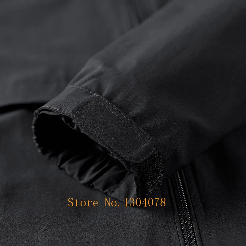 

2018 Men's Windbreaker Tace & Shark Jacket Men Elasticity Outerwear Windproof Autumn Trench Coat Hooded Detachable Plus Size 7XL