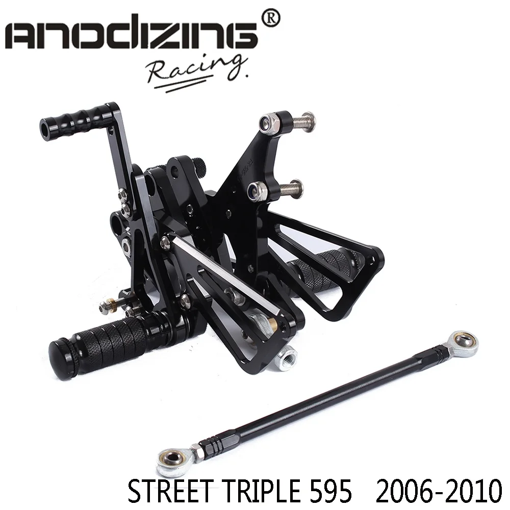 Полный CNC алюминиевый мотоцикл Регулируемый Rearsets задние наборы подножки для TRIUMPH