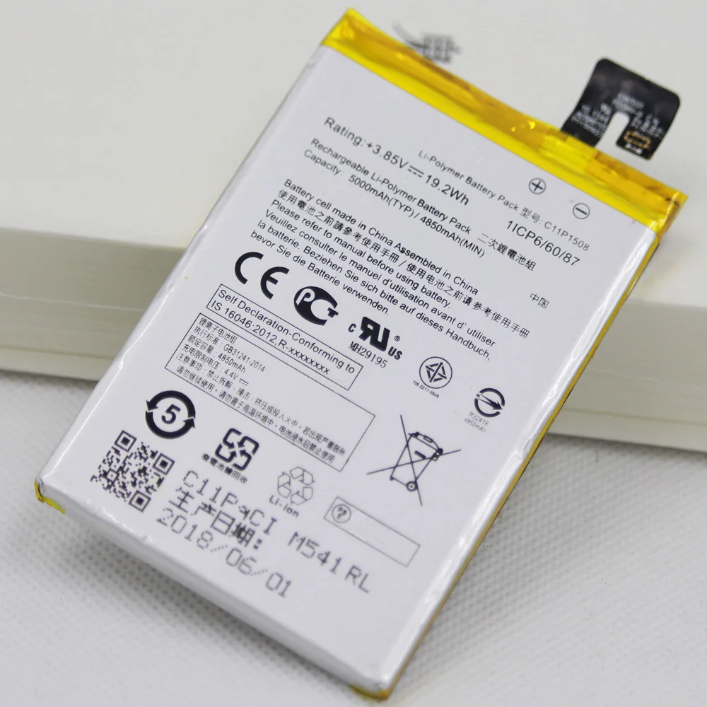 5 шт./лот 4850 мАч/5000 мА/ч C11P1508 батарея для ноутбука Asus Zenfone Max 5000 5000Z ZC550KL Z010AD Z010DD C550KL