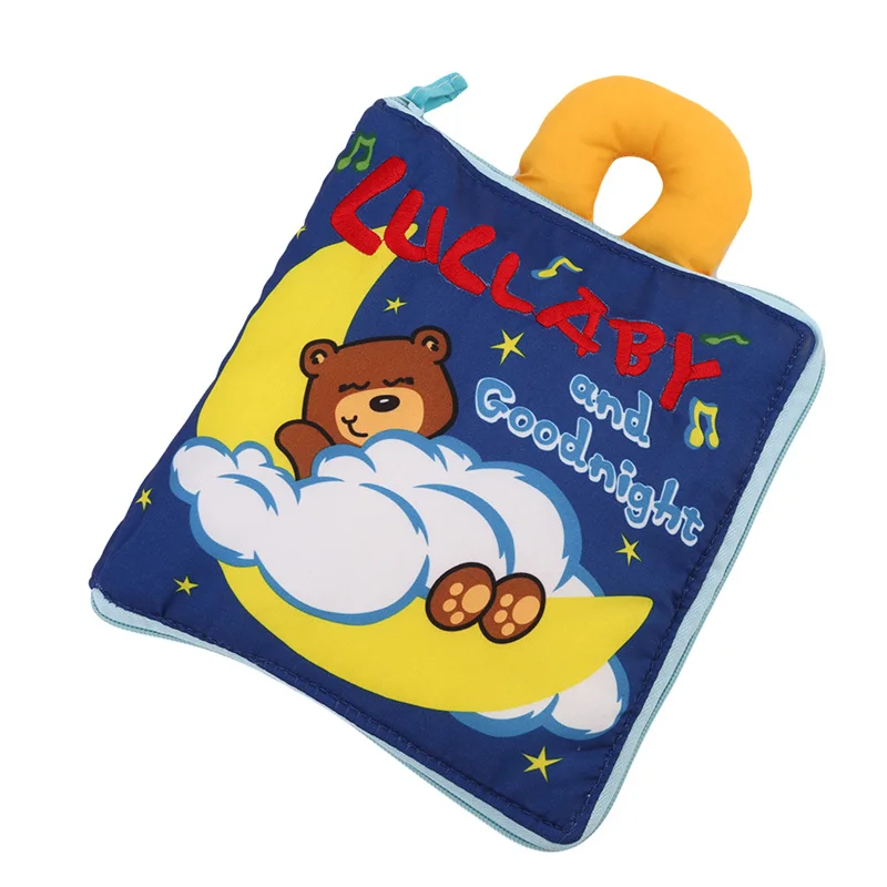 

6 Pages Soft Cloth Book Baby Books Rustle Sound Infant Educational Stroller Rattle Toys For Newborn Baby 0-12 Month