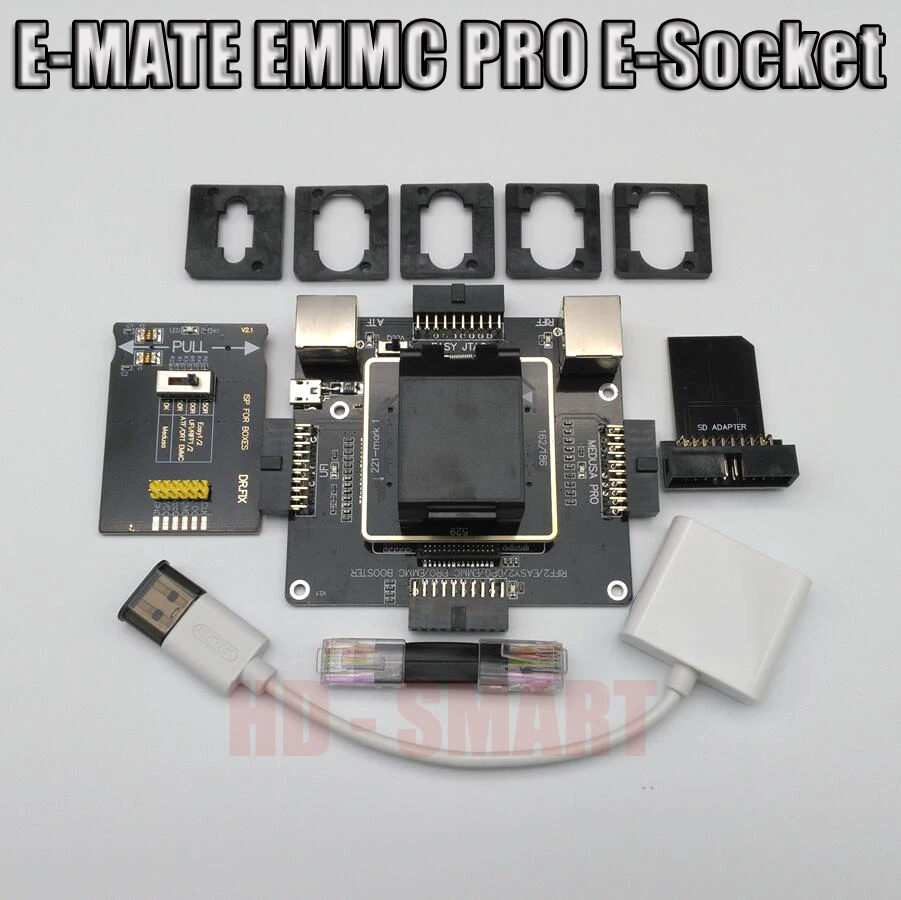 E-MATE коробка E mate box E-Socket 6 в 1 без сварки BGA169E BGA162 BGA221 поддержка Медуза Pro box/UFI/ATF/легкий JTAG Plug/RIFF box
