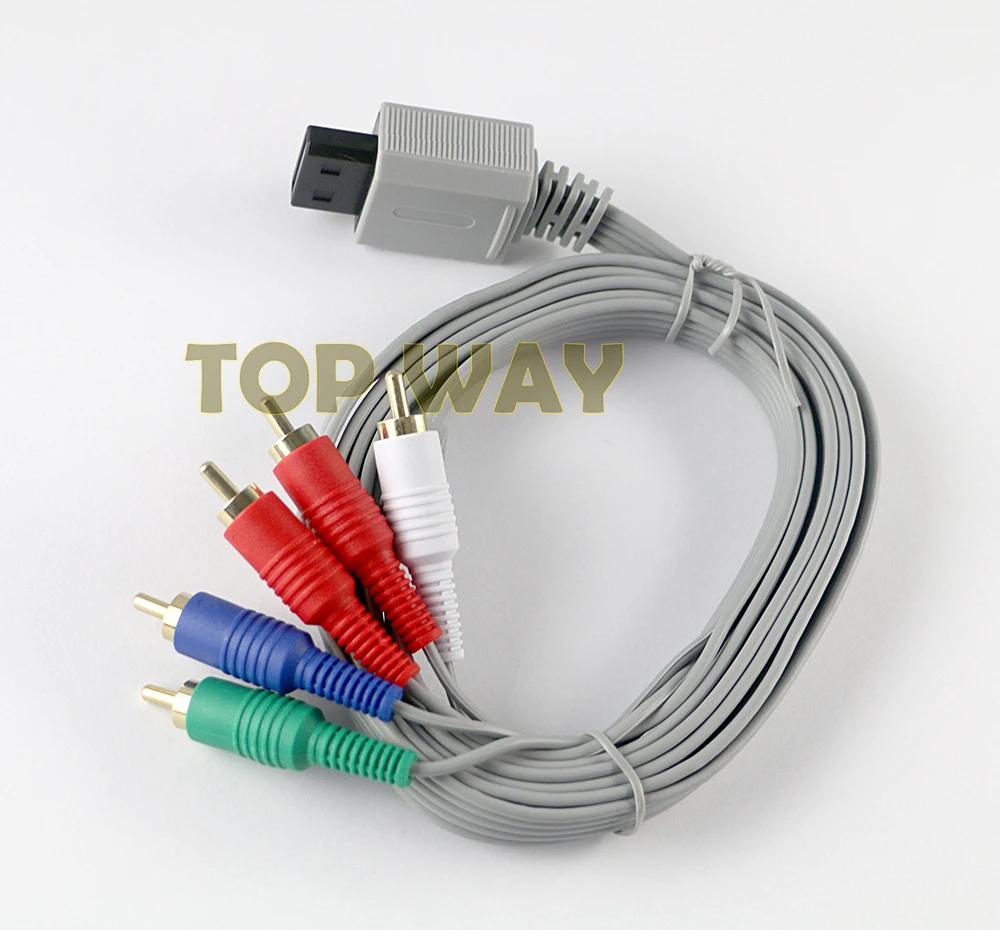 2 шт./лот 1 8 м компонент 1080P HDTV AV аудио 5RCA кабель-адаптер провод для консоли Nintendo Wii |