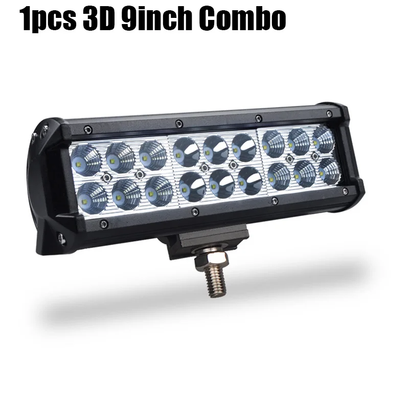 1 x 3D 9inch Combo Внедорожный 3D 5D 4 7 12 дюймов 72 Вт 36 Вт 18 Вт дневные ходовые стробоскопы Авто дневные светодиодные фонари для автомобиля jeep wrangler jk 12 В 24 В лампы для грузовиков - Цвет: 1 x 3D 9inch Combo