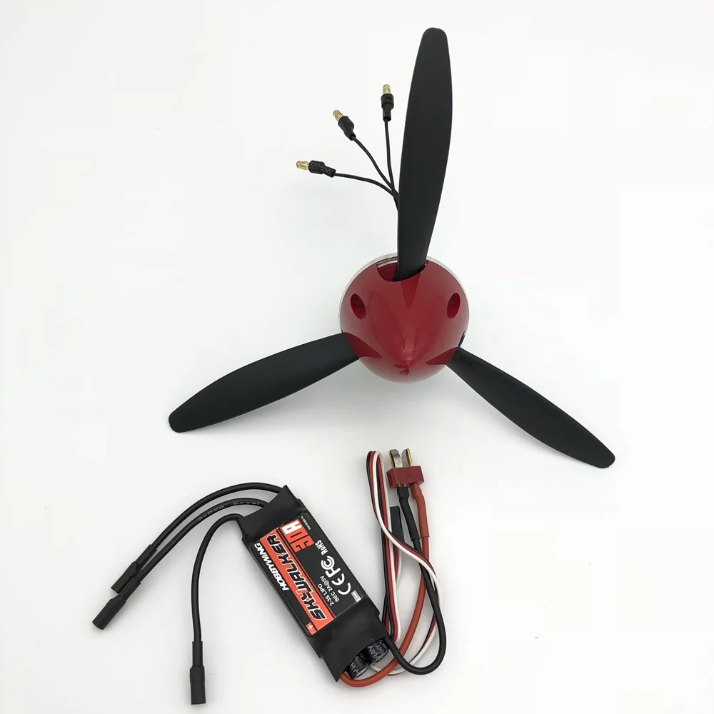 8 дюймов 8x6x3 Лопасти пропеллер С spinner мотор ESC для весы RC warbird
