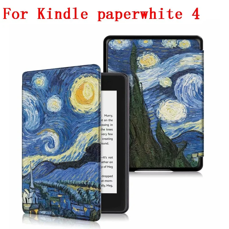Ультратонкий чехол для нового Amazon kindle paper white 4 2018 Магнитный умный защитный Книга