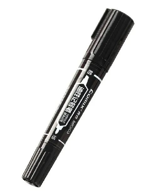 

(Comix) MK803, large marker pen, 10pcs/box, black permanet ink