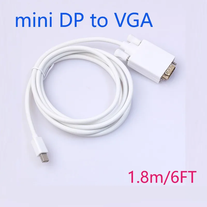 50 шт./лот * Thunderbolt мини порт дисплея для vga Mini DP к VGA папа MFI кабель адаптер Macbook Pro 15 13