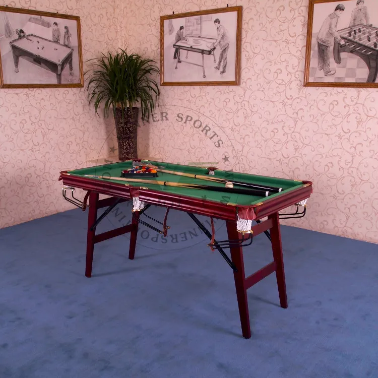 57 Inch Folding american pool table biilard family using billard small size foldable ball of toy |