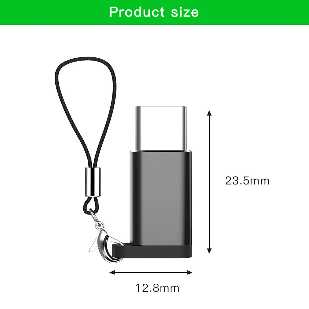USB Type C OTG Adapter Male To Micro Female Cable Converter For Macbook Samsung S10 Huawei Type-C Connector | Электроника