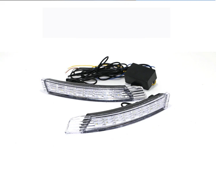 EOsuns led drl дневные ходовые огни для Kia forte 2009-2012 с динамическим движущимся желтым поворотным сигналом
