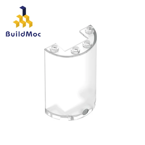 BuildMOC 85941-35312 цилиндр половина 2x4x5 с 1x2 вырезами для строительных блоков части DIY логотип развивающие творческие подарочные игрушки - Цвет: M0732-03