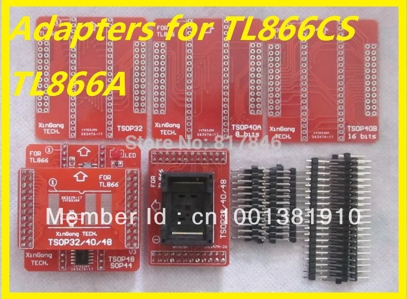 Бесплатная доставка 6 шт./компл. TSOP32/40/48 IC адаптер гнездо TSOP32 TSOP40 TSOP48 розетки для