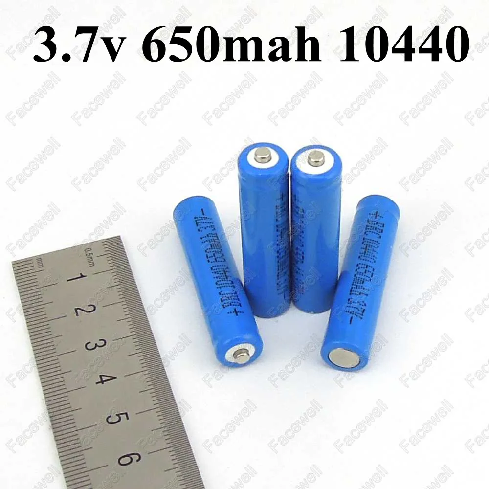 6 шт. литий-ионные аккумуляторные батарейки 3 7 в 10440 650 мАч | Электроника